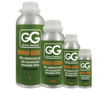 Grow-Genius Mono-Silicic Acid 40% silica bottles