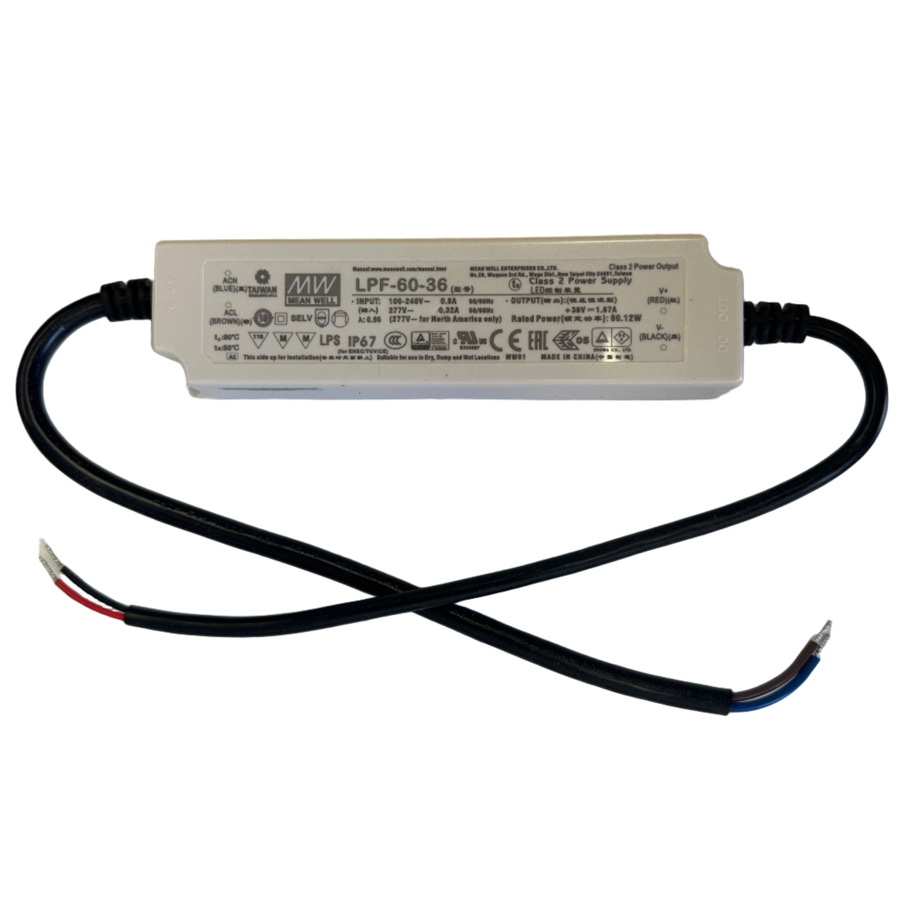 LPF-60-36 LED Power Supply by Meanwell