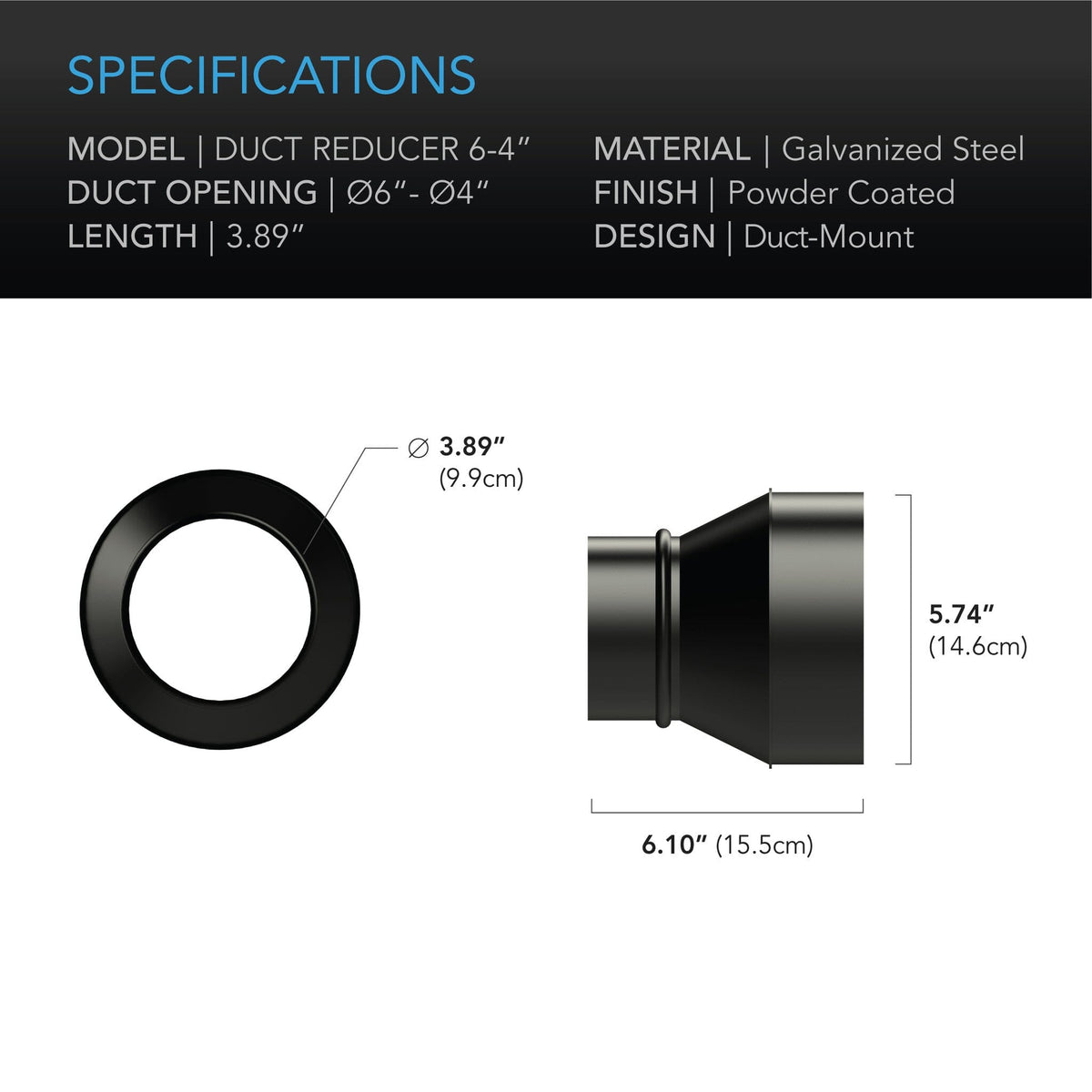 Duct reducers specifications