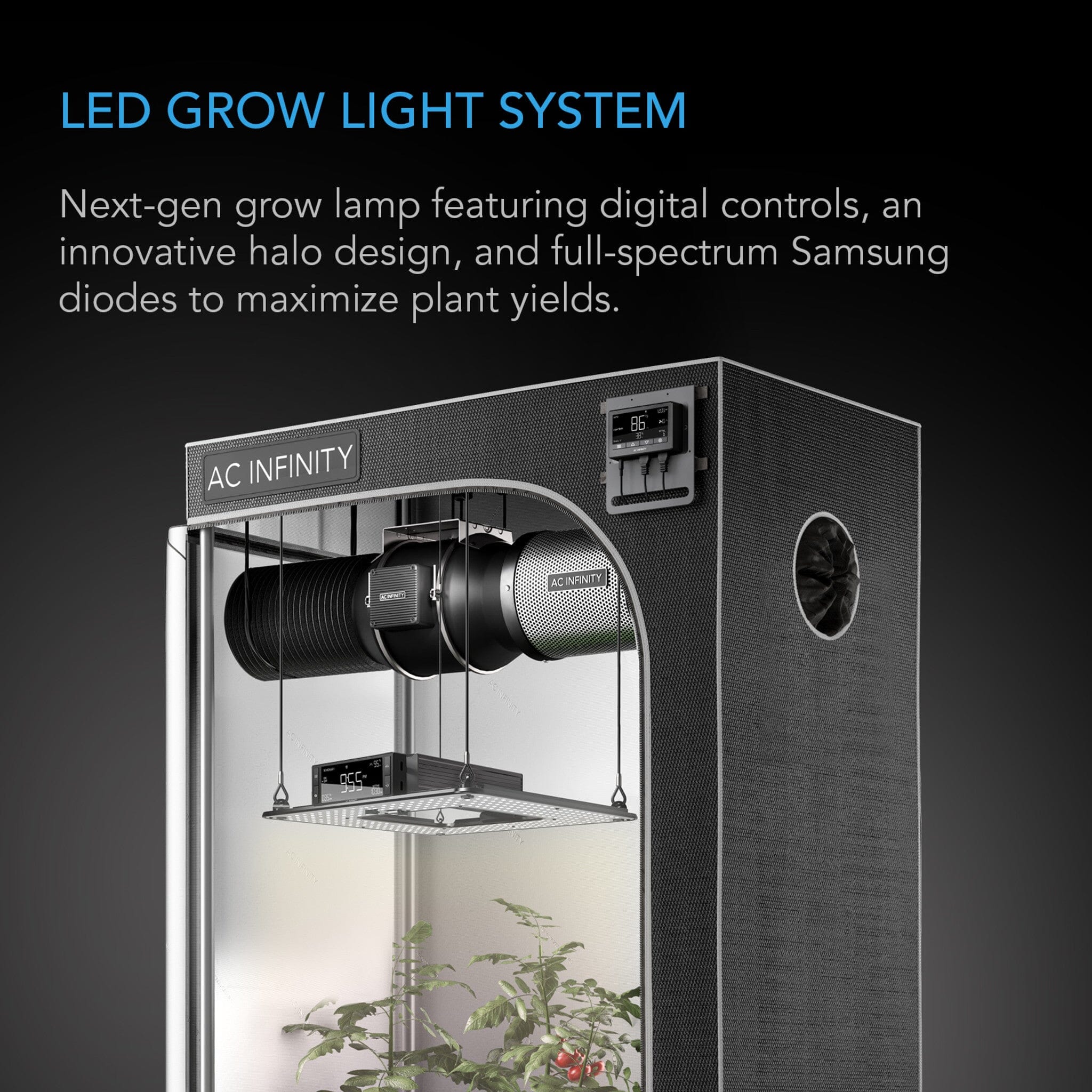 Iongrid T24, Full Spectrum LED Grow Light 260 W, Samsung LM301H, 2x4 Ft Coverage - Quick Bloom Lights