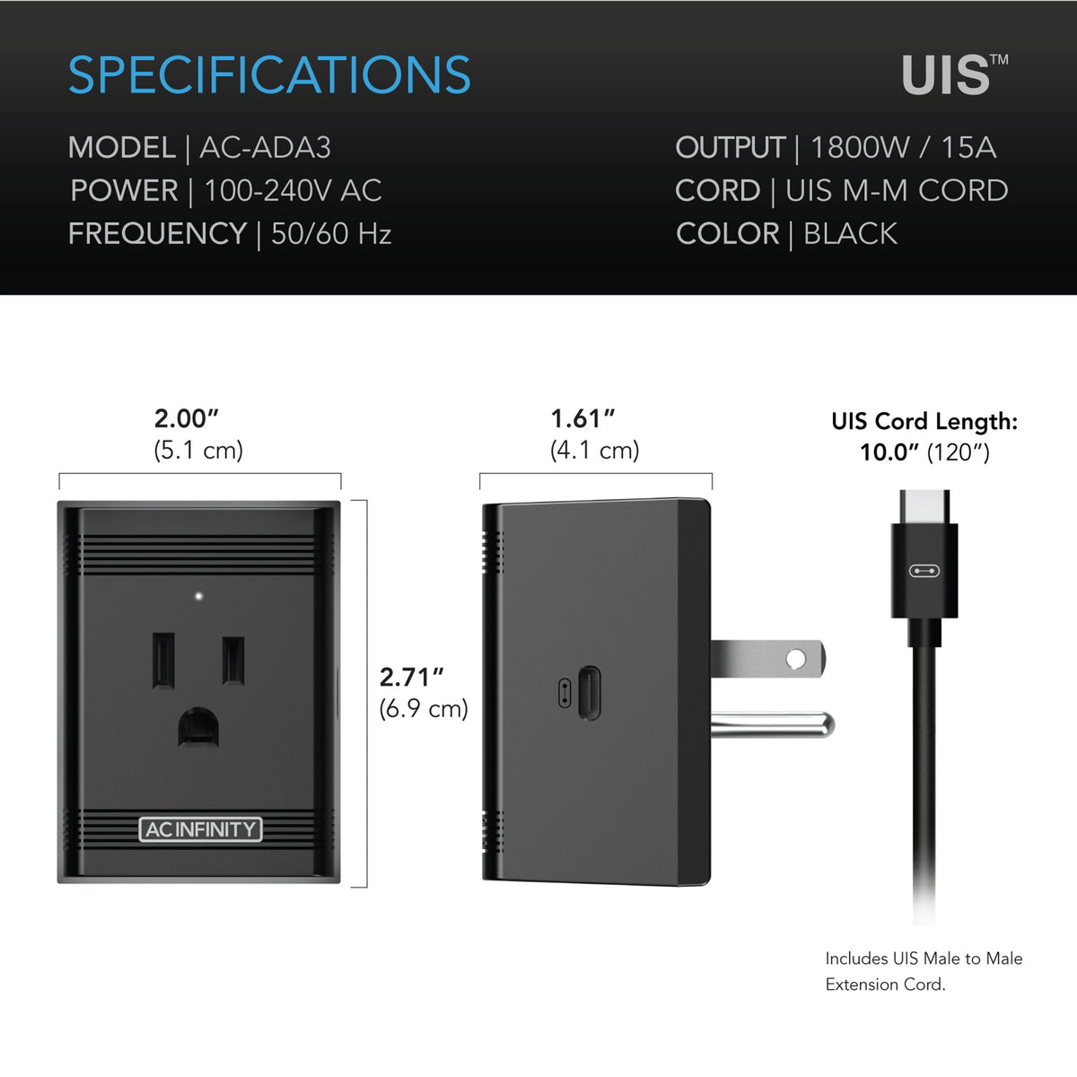 UIS Control Plug specifications