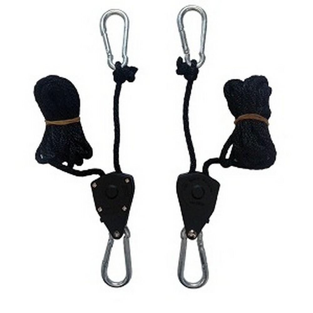 Rope Ratchet Hangers - 2 in a bag Suitable for up to 68 kg or 150 Lbs per pair - Quick Bloom Lights