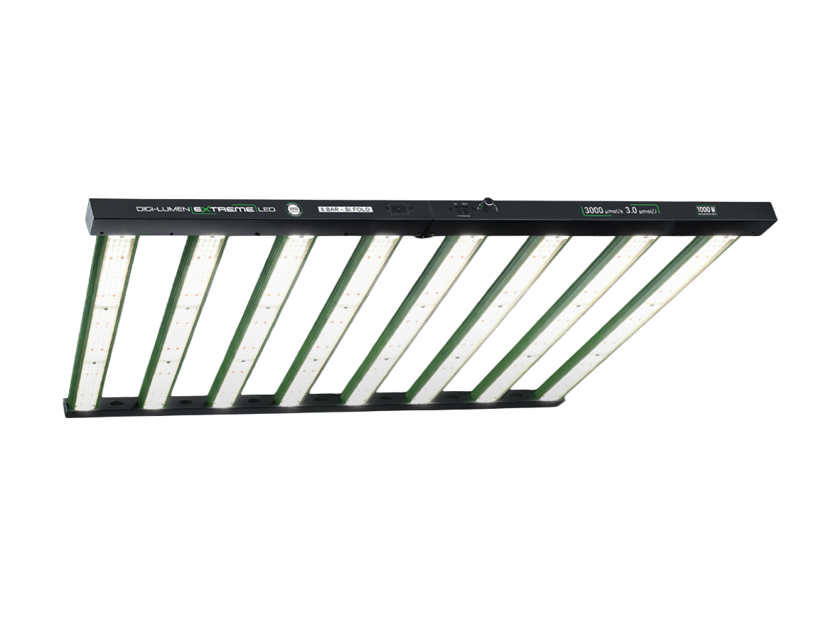 Digi-Lumen Extreme 1000W LED - 8 bar bi-fold, 3000 umol/s, 3.0 umol/J