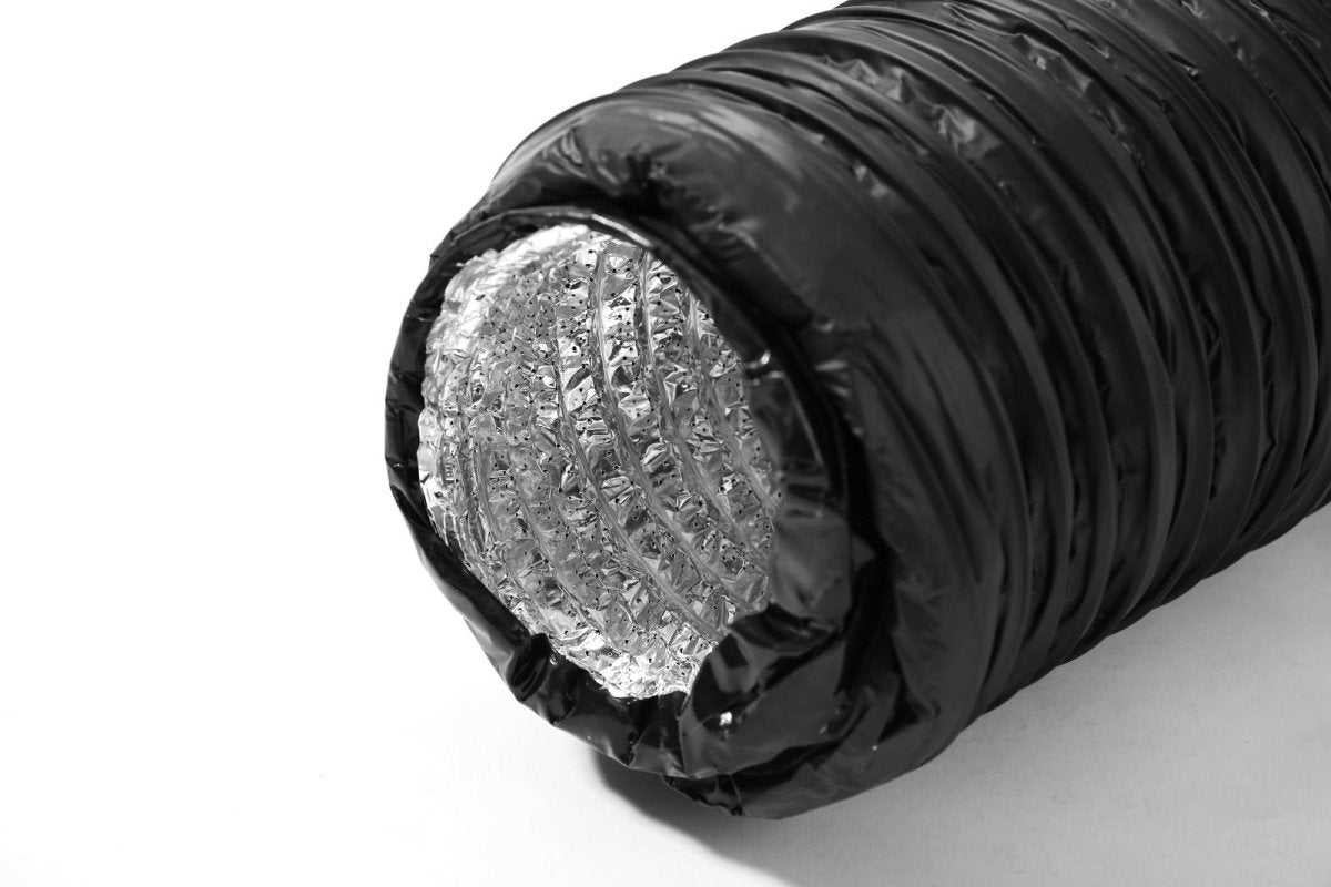 200 mm Silenced Acoustic Ducting - 1 m Noise - Reducing Ventilation Duct - Quick Bloom Lights