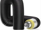 200 mm Silenced Acoustic Ducting - 1 m Noise - Reducing Ventilation Duct - Quick Bloom Lights