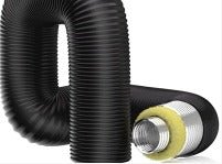 200 mm Silenced Acoustic Ducting - 1 m Noise - Reducing Ventilation Duct - Quick Bloom Lights