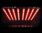 Digi-Lumen Extreme 888W Dual Spectrum LED grow light, 8-bar bi-fold fixture, alternate view