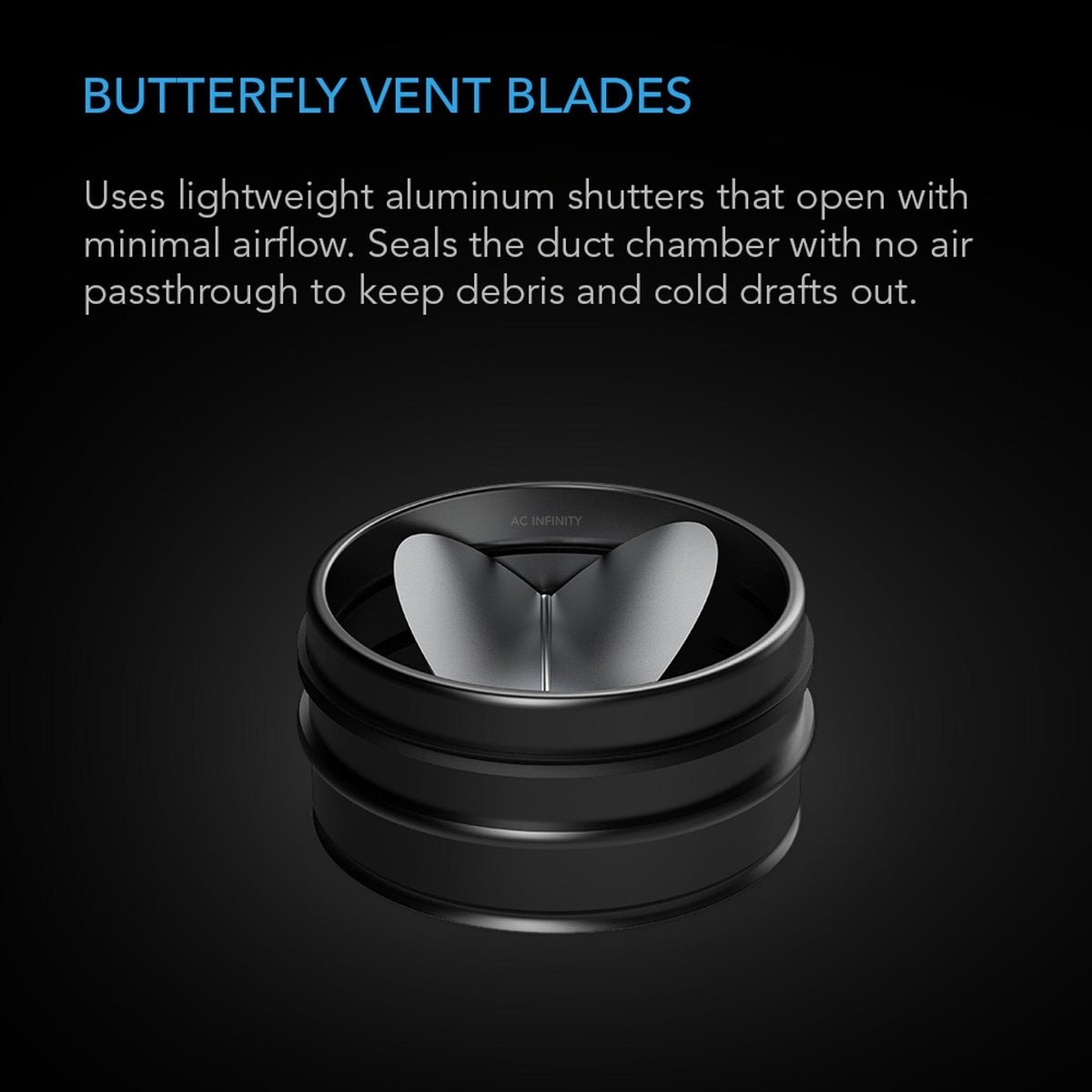 Butterfly vent blades