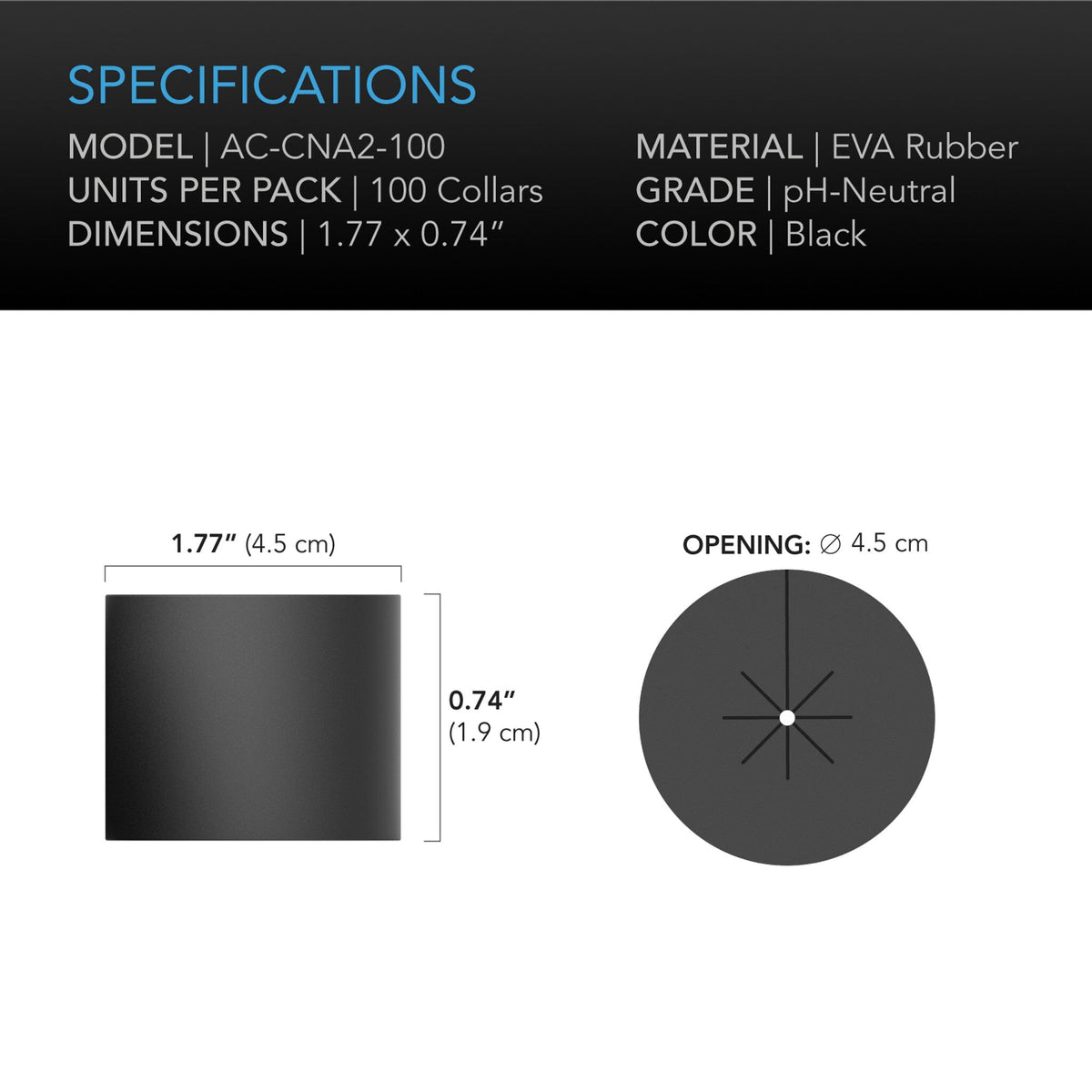 Clone collars 2 inch specifications