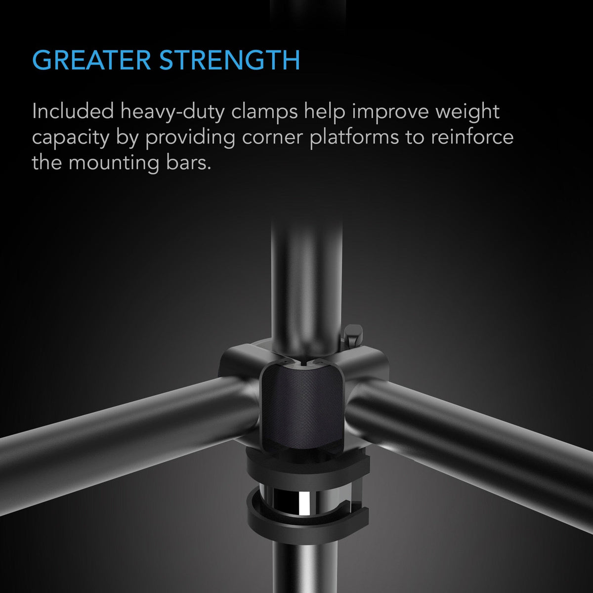 Greater strength w heavy duty clamps