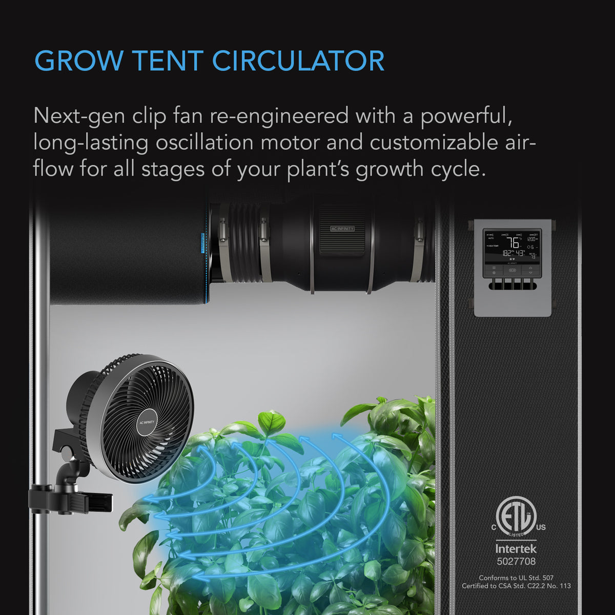 Grow Tent Circulator fan