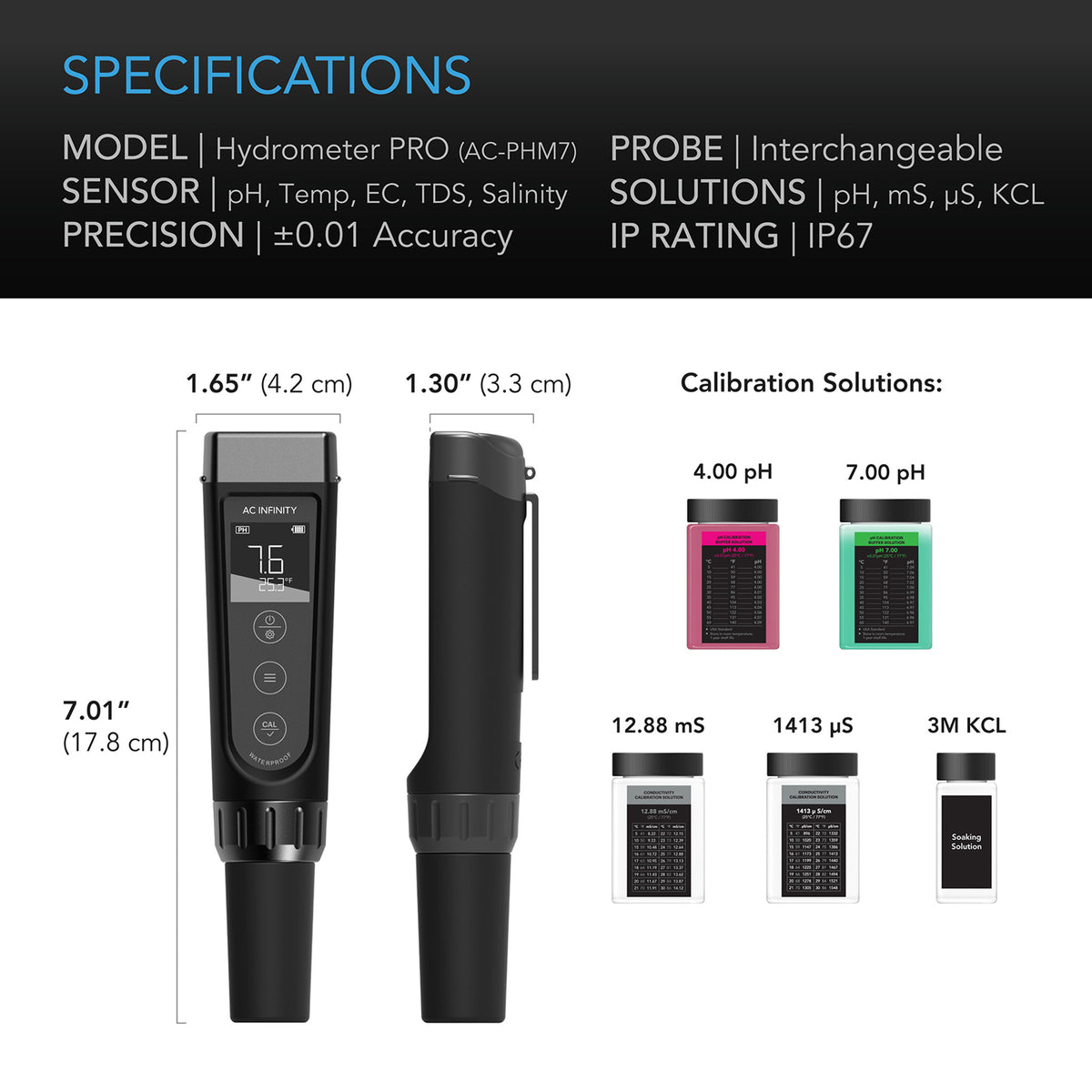 Hydrometer pro kit specifications