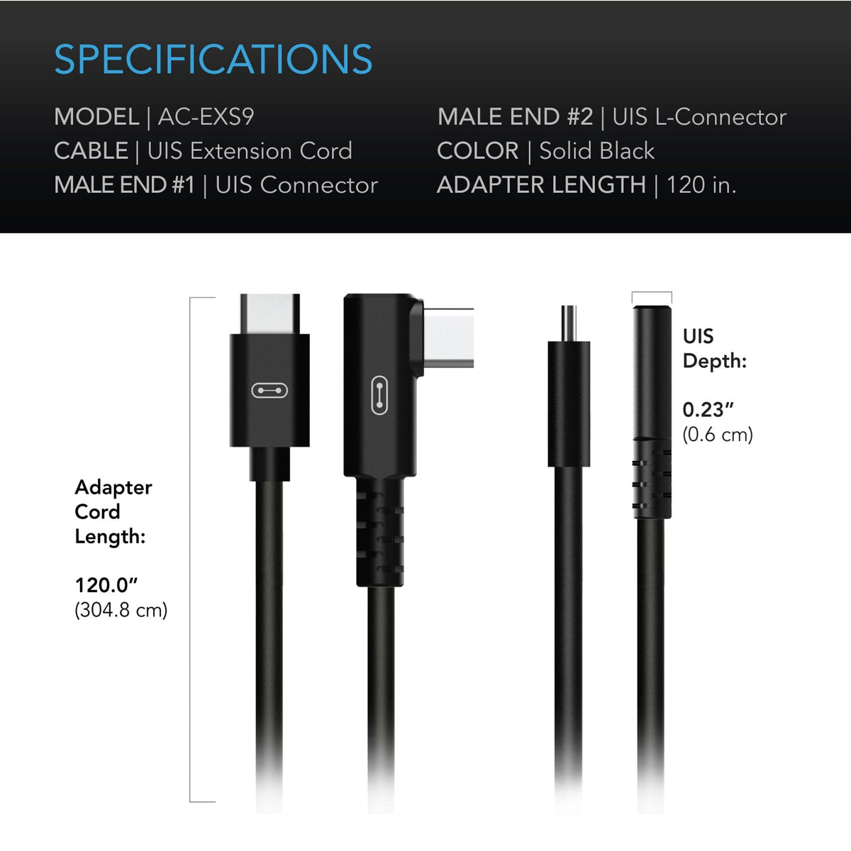 L-shaped specifications