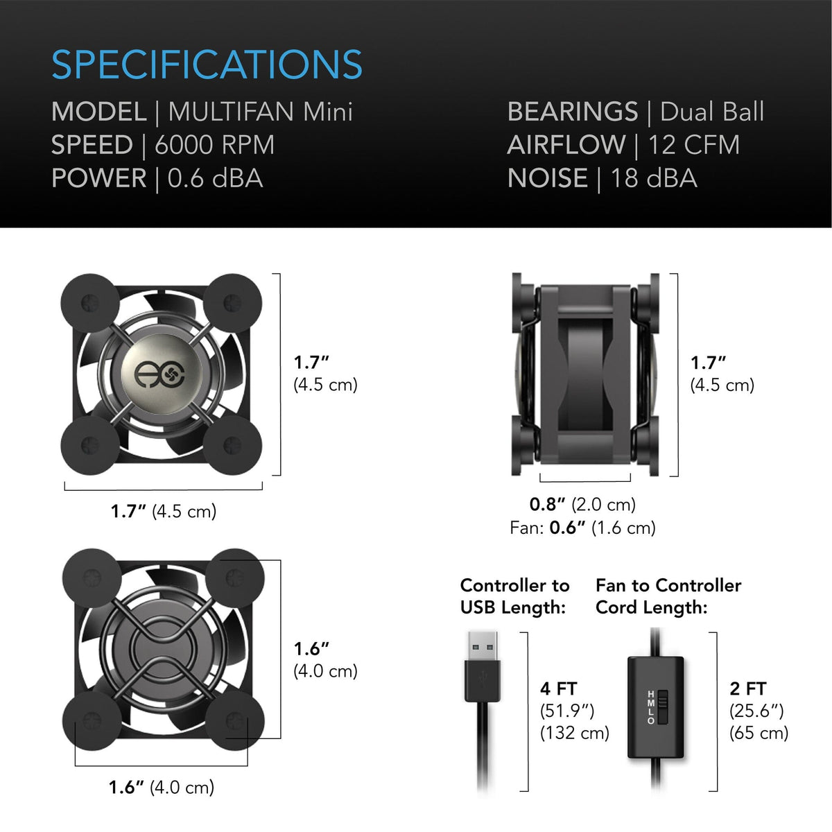 Multifan specifications