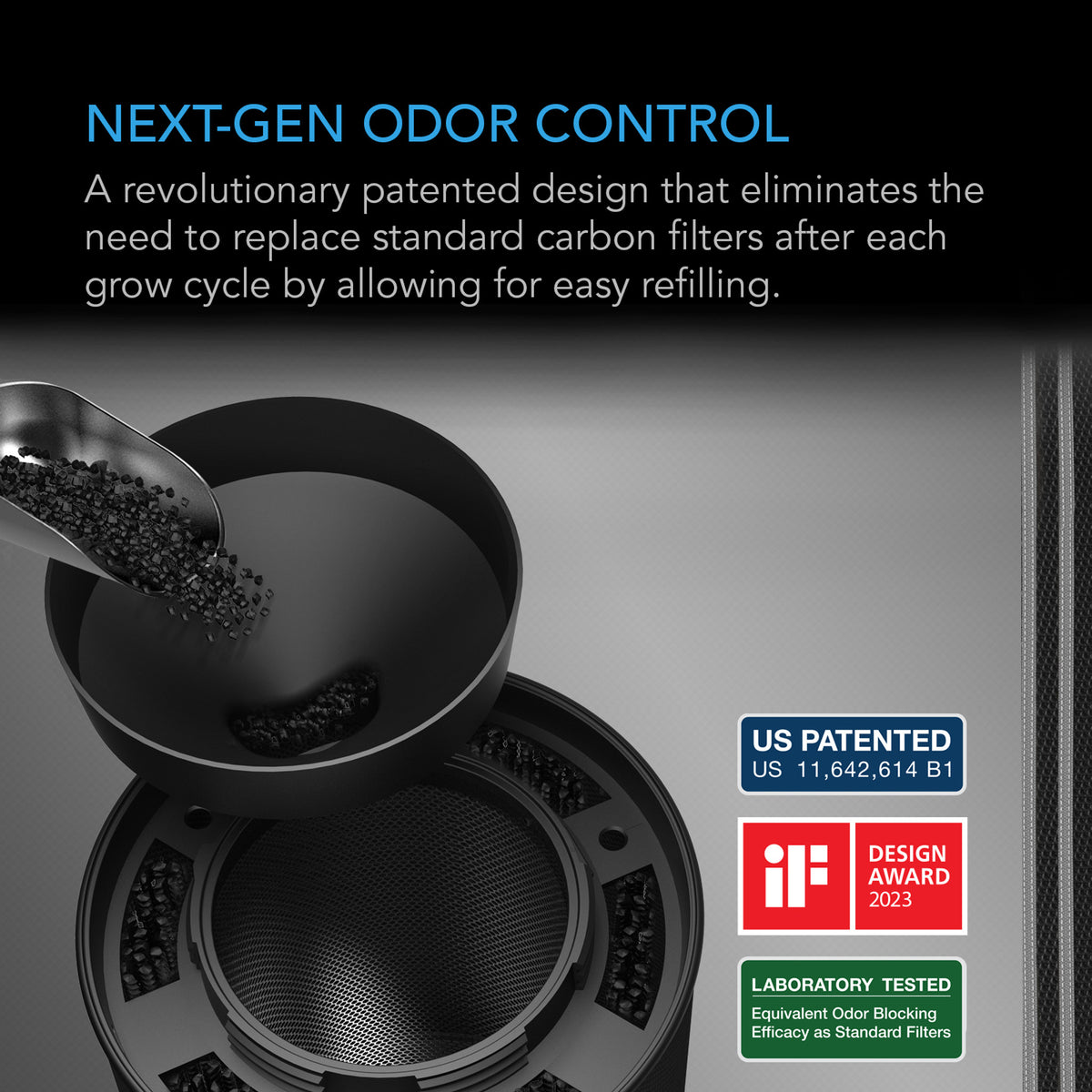 Next-Gen Odour control carbon filter ac infinity