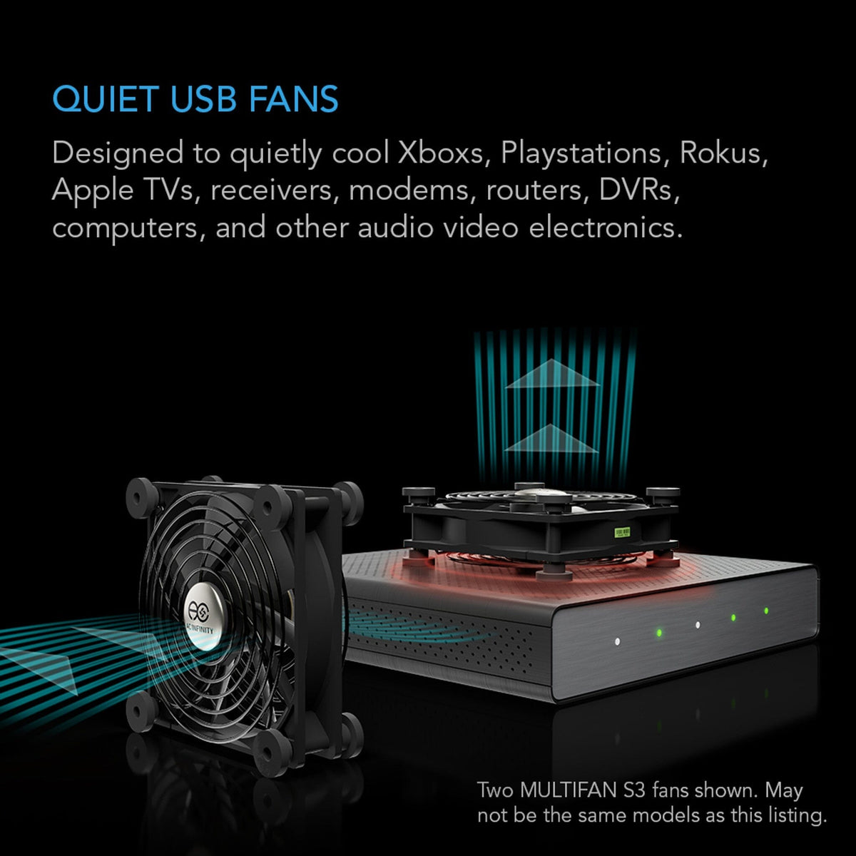 Quiet USB fans