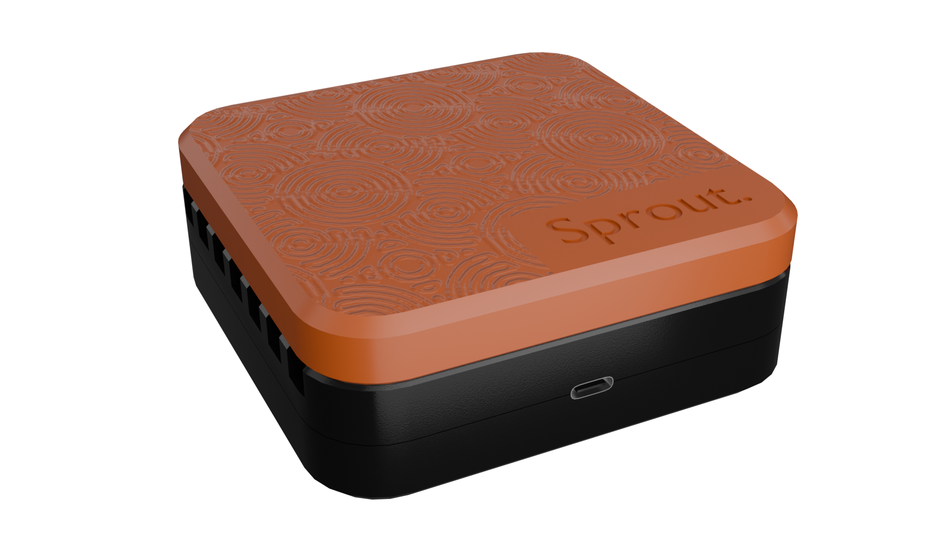 Sprout with lid orange, also available in black