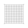 AC Infinity 4x4 ft grow tent trellis netting with four steel corner hooks