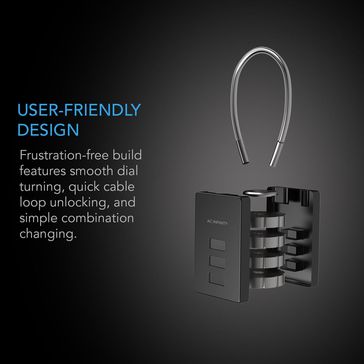 User friendly designed pad lock