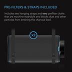 AC Infinity, Duct Carbon Filter, Australian Charcoal, 4 Inch - 100 MM - Quick Bloom Lights