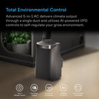 AC Infinity TERRAFORM 9 total environmental control: 5-in-1 climate control, one duct output, 9,000 BTU compressor, adaptive AI control, AI+ and newer compatible