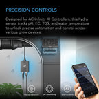 AI Hydro Sensor, for pH, EC, TDS and Water Temp Data Tracking - Quick Bloom Lights