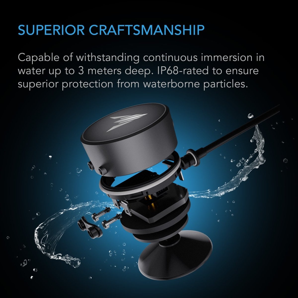 AI Water Sensor, for Liquid Presence Detection, IP68 - Quick Bloom Lights