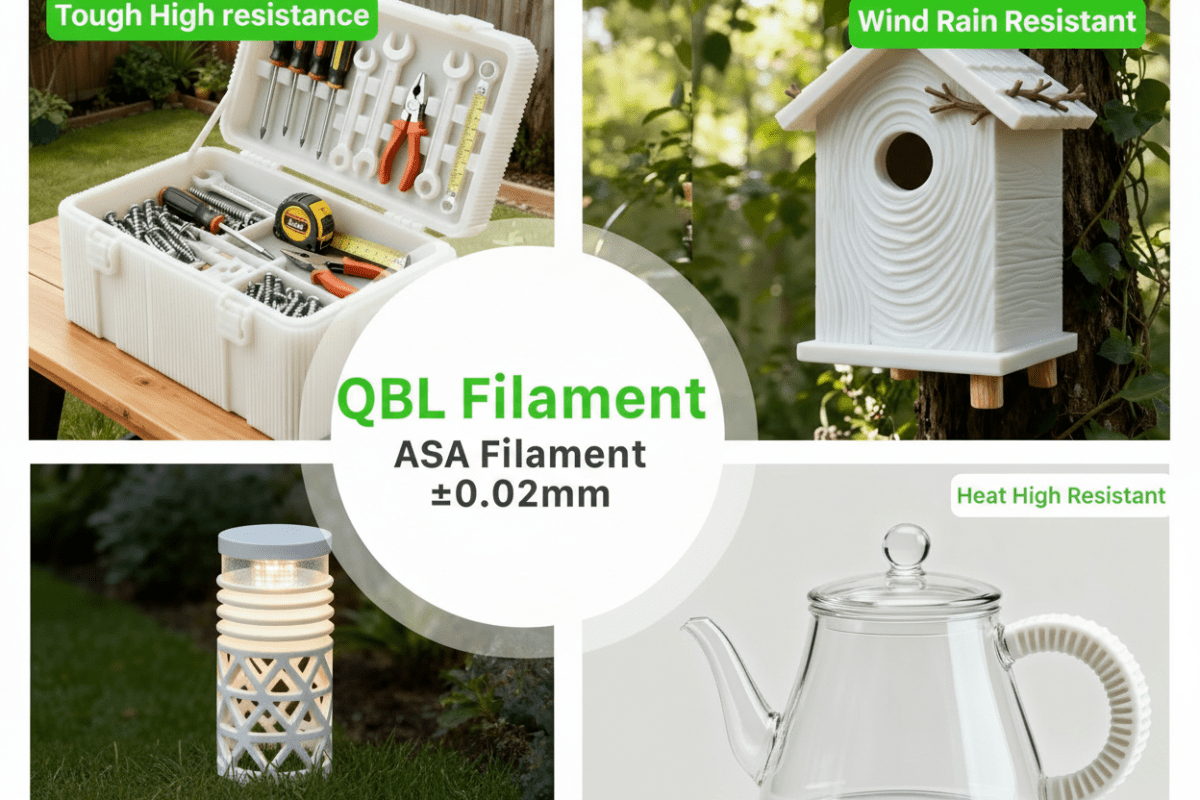ASA QBL Filament - ASA Gardening. & Outdoor Utility Filament (1.75mm) - Quick Bloom Lights