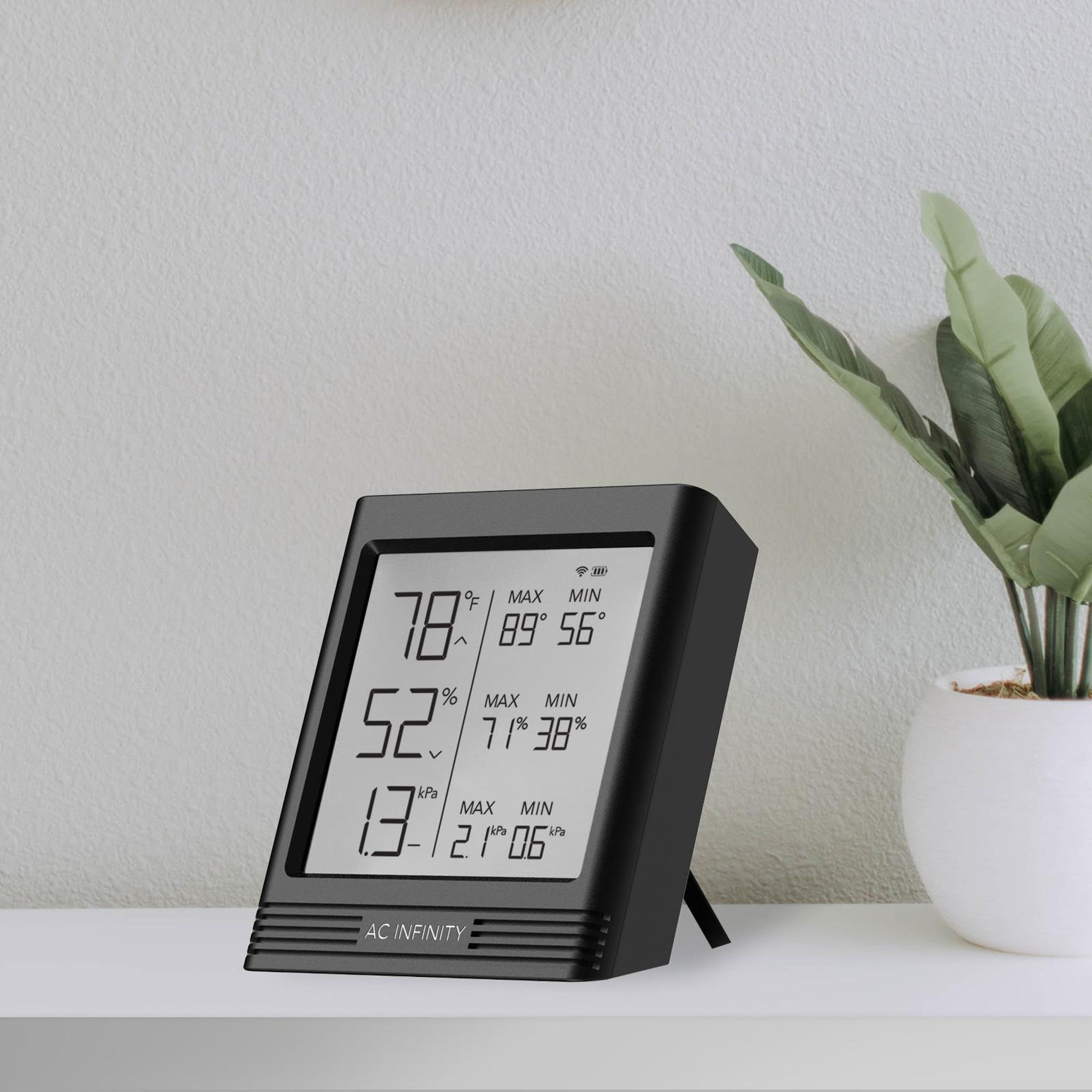 Cloudcom B1, Smart Thermo - Hygrometer With Data APP, 12 Ft Sensor Probe - Quick Bloom Lights