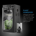 Cloudforge T3 V2, Environmental Plant Humidifier, 4.5L, Smart controls with targeted Vaporising - Quick Bloom Lights