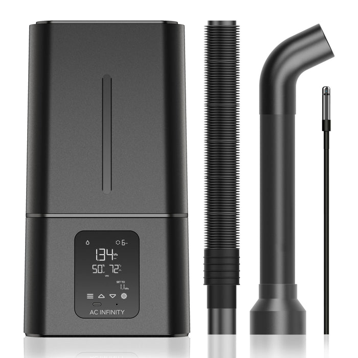 Cloudforge T7 V2 By AC Infinity, Plant Humidifier, 15L, Smart controls w. targeted Vaporising - Quick Bloom Lights