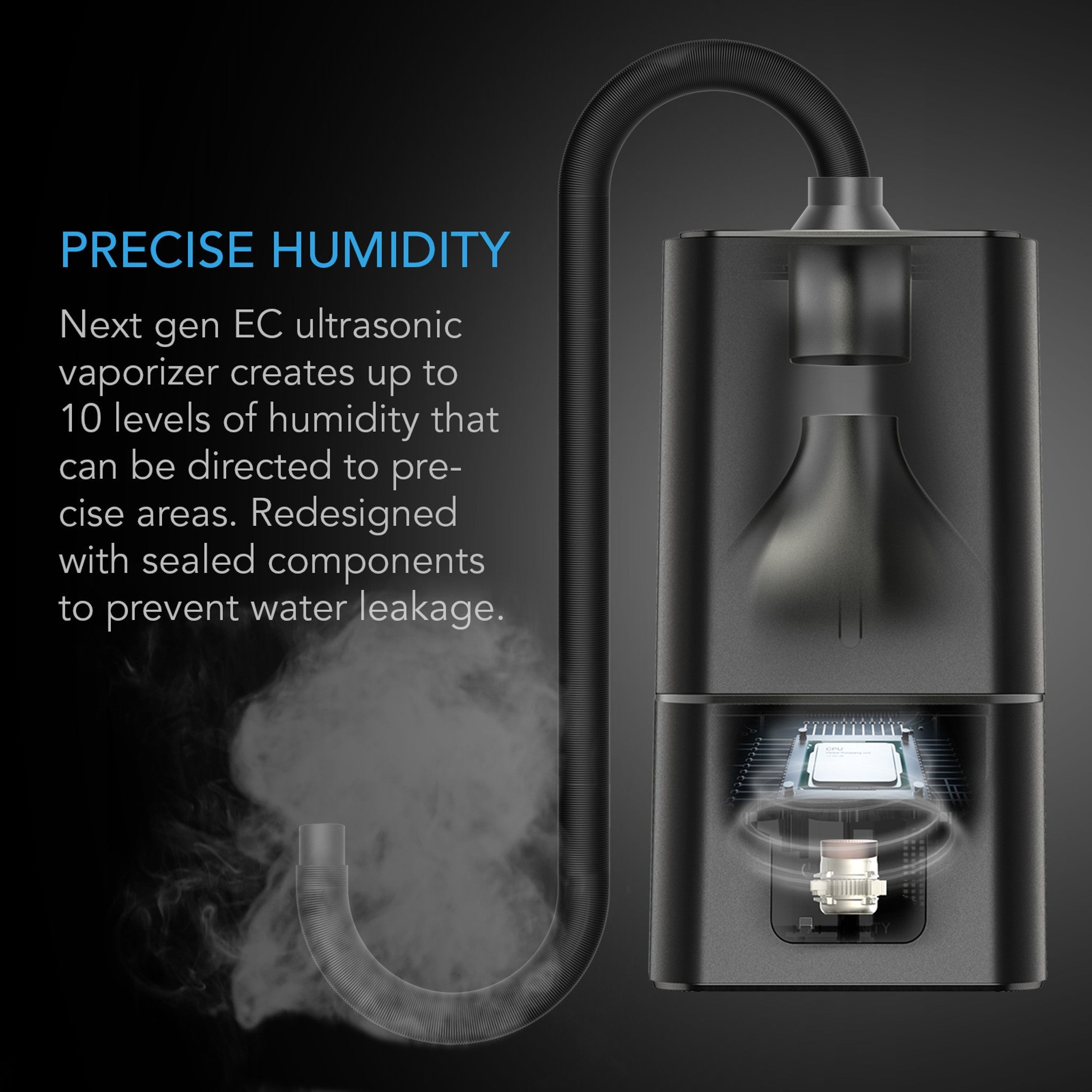 Cloudforge T7 V2 By AC Infinity, Plant Humidifier, 15L, Smart controls w. targeted Vaporising - Quick Bloom Lights