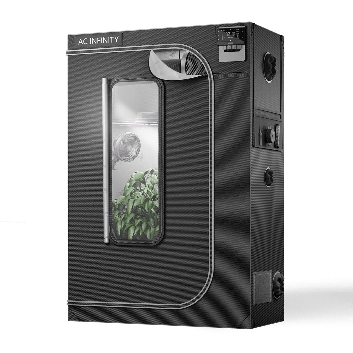 Cloudlab 642, Advance Grow Tent 120x60x180 Cm, 2000D Diamond Mylar Canvas AC Infinity - Quick Bloom Lights