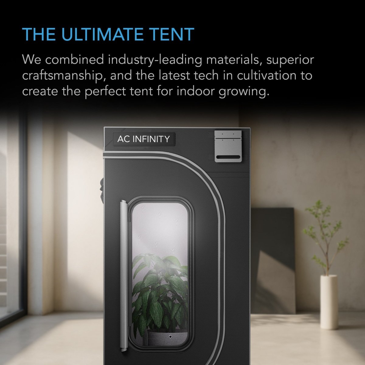 Cloudlab 816, Advance Grow Tent 10 x 5 - 304 x 152 x 203 Cm 2000D Diamond Mylar Canvas - Quick Bloom Lights