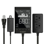CO2 Controller, Smart Outlet Carbon Dioxide Monitor for CO2 Regulators and Inline Fans - Quick Bloom Lights