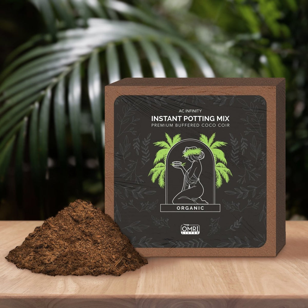 Coco Coir, Instant Potting Mix, 0.91 kg - Quick Bloom Lights