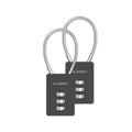 Combination Lock, Flexible Steel Cable Loop, 2 - Pack - Quick Bloom Lights