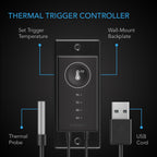 Controller 1, Pre - set Thermal Trigger, For USB Fans and Devices - Quick Bloom Lights