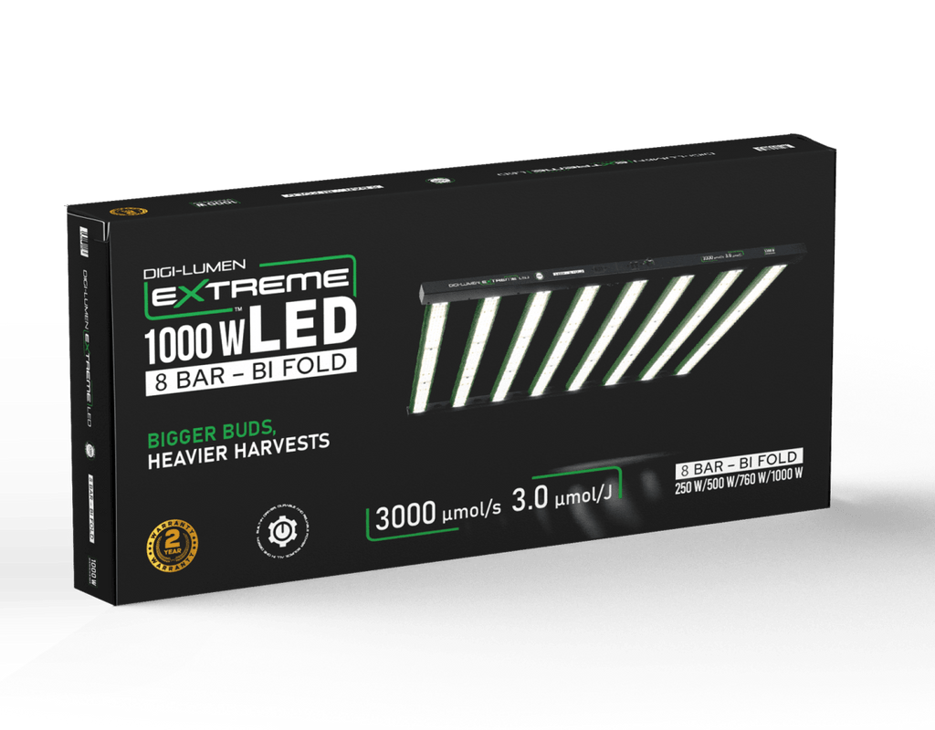Digi-Lumen Extreme 1000 W LED grow light retail box