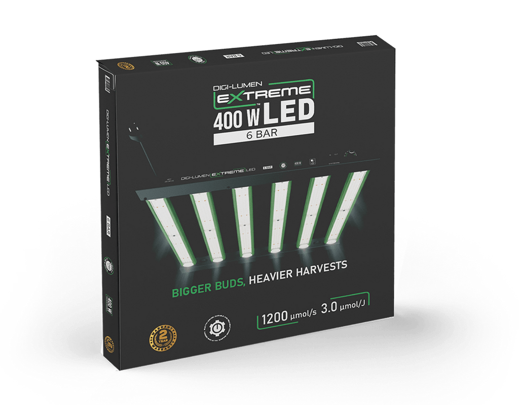 Digi-Lumen Extreme 400 W LED grow light retail box