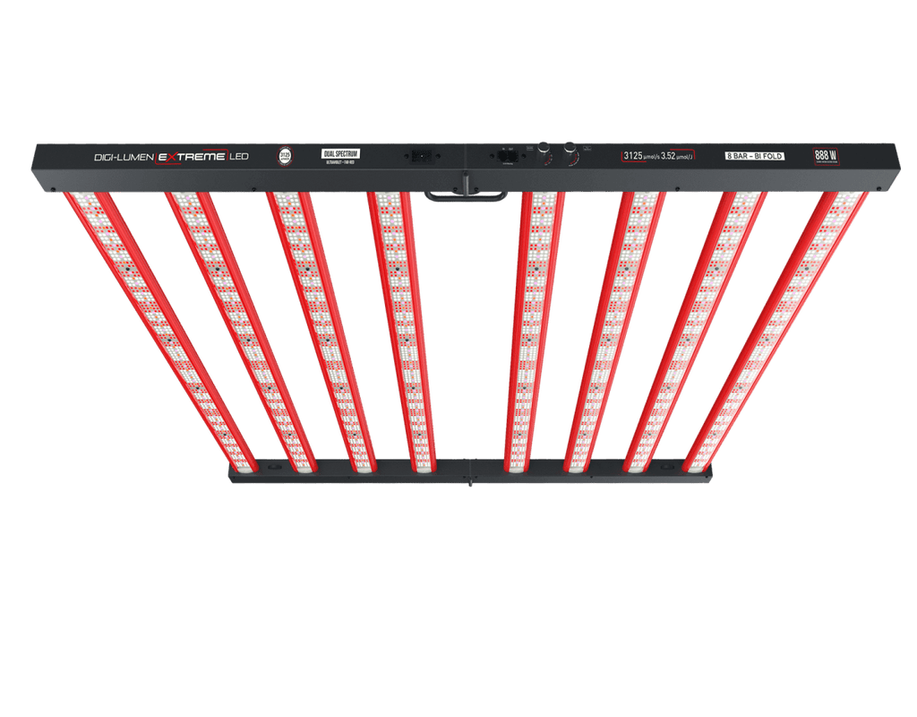 Digi-Lumen Extreme 888 W dual spectrum LED grow light, front view