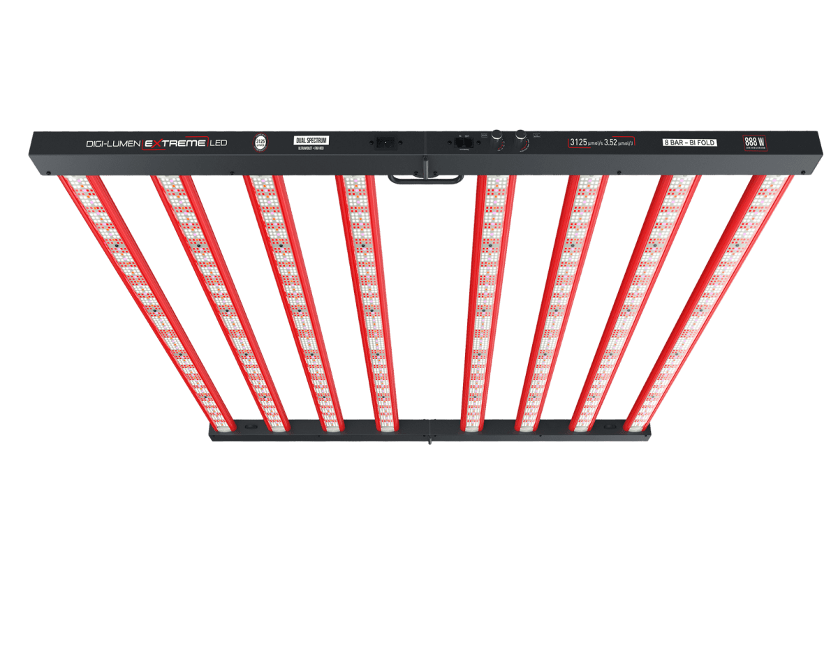Digi-Lumen Extreme 888W Dual Spectrum LED Grow Light | 3125 µmol/s | 3.52 µmol/J - Quick Bloom Lights
