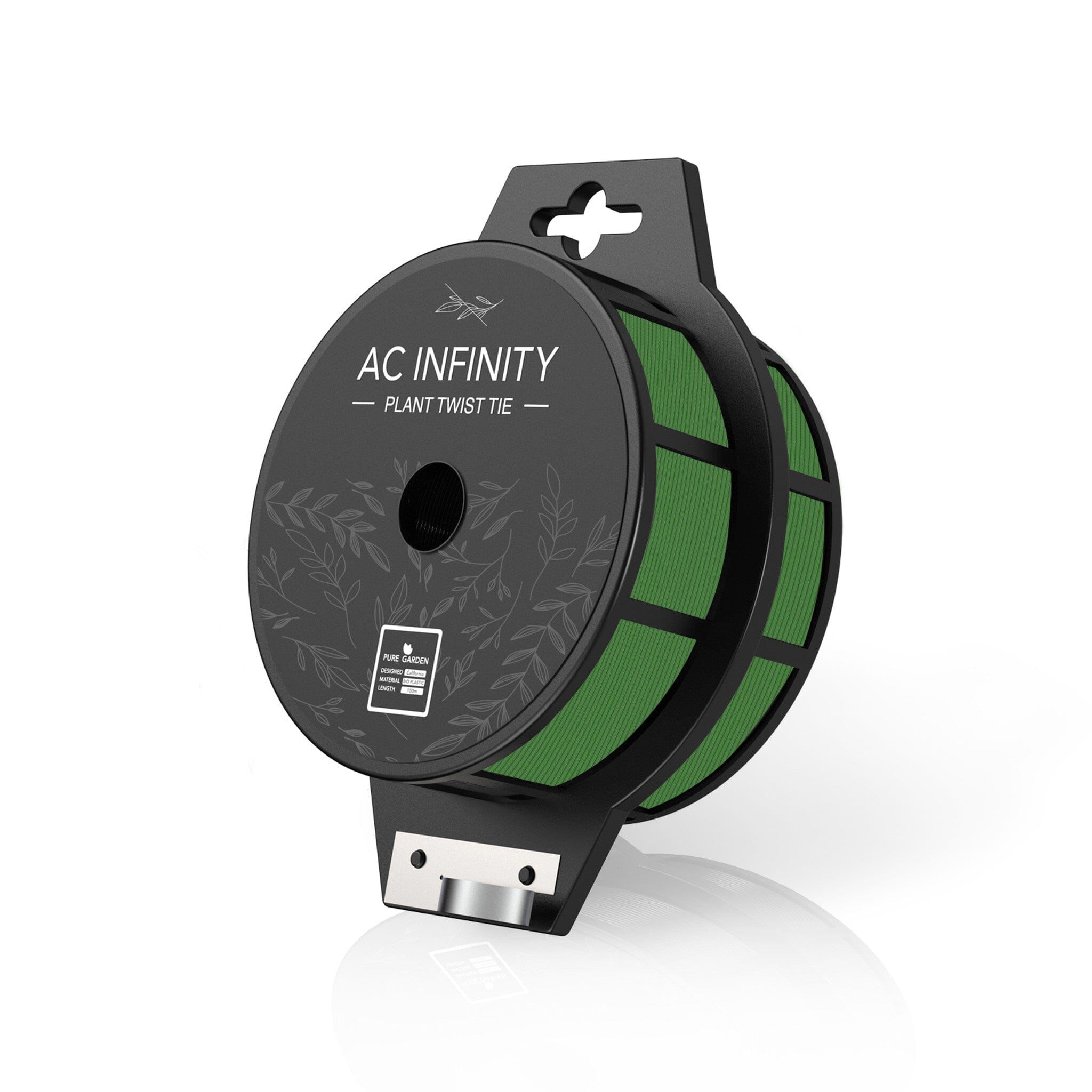 Green Twist Ties with Built - In Cutter, 100 m - AC Infinity - Quick Bloom Lights