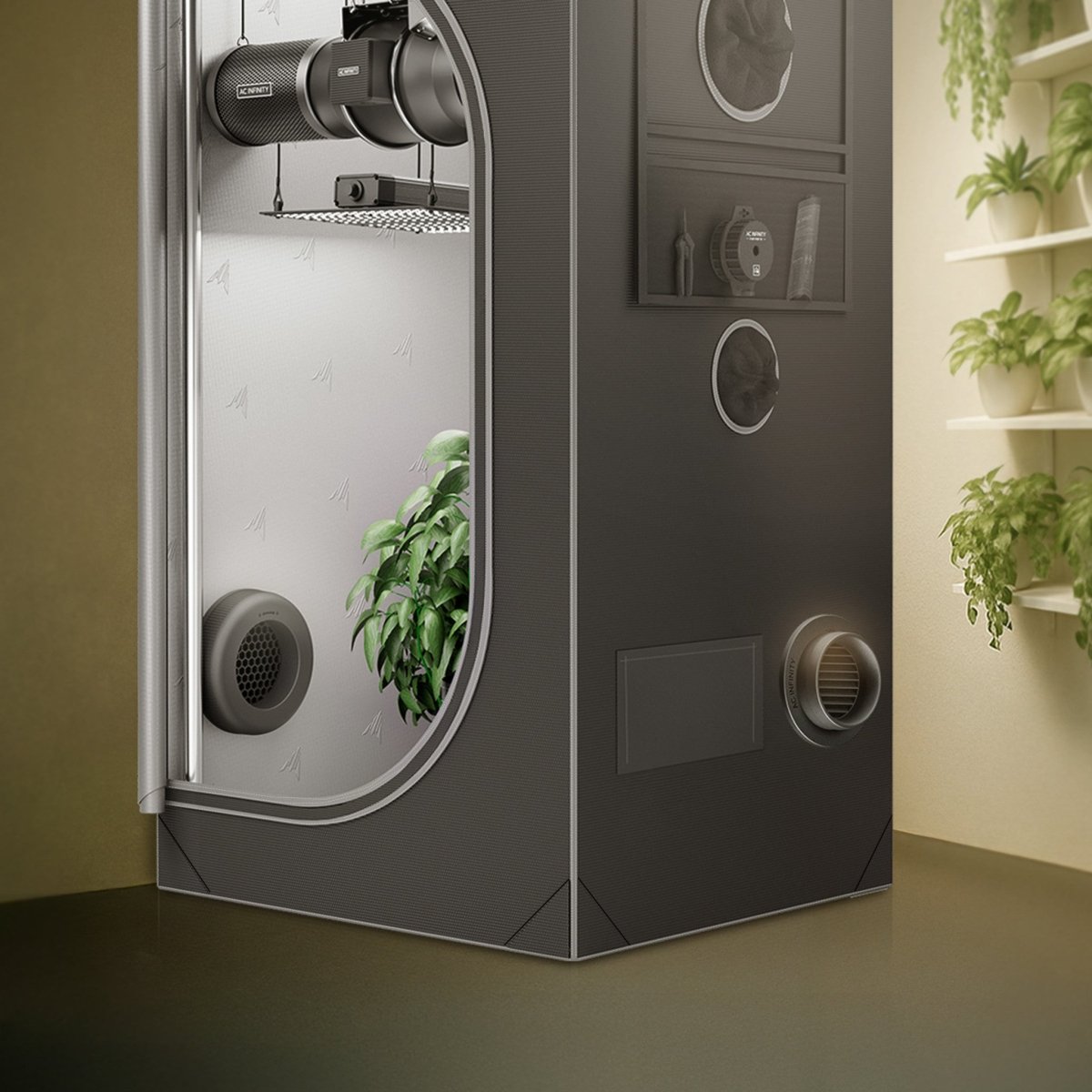 Grow Tent Duct Vent Attachment 8 inch - Quick Bloom Lights