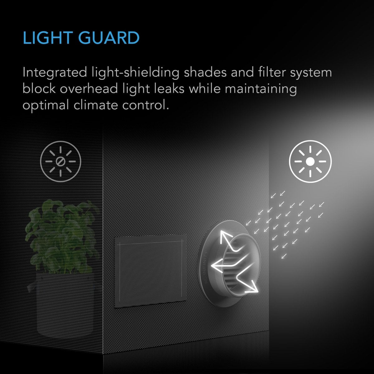 Grow Tent Duct Vent Attachment 8 inch - Quick Bloom Lights