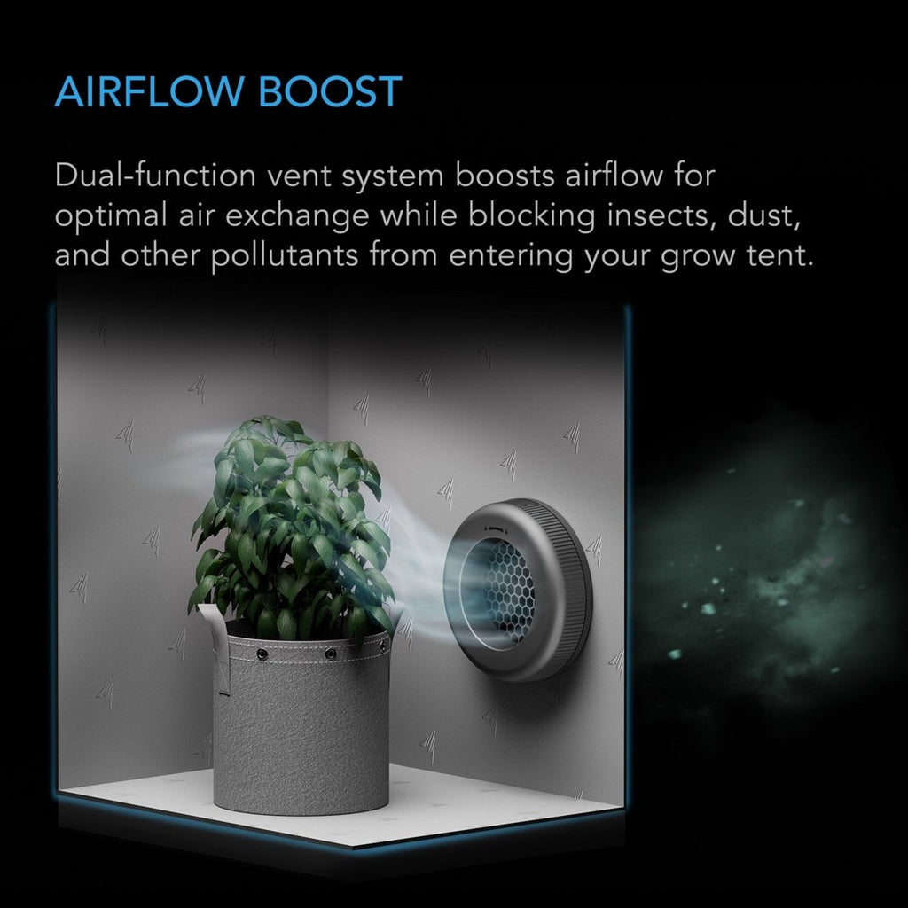 Grow Tent Duct Vent Attachment 8 inch - Quick Bloom Lights