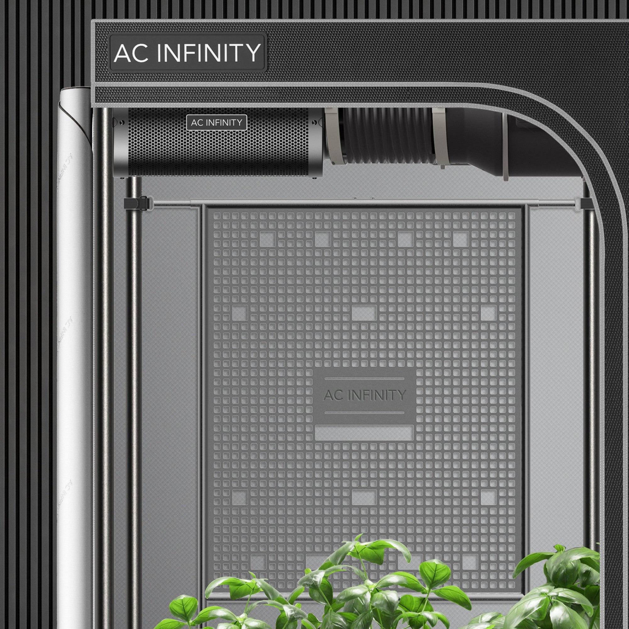 Grow Tent Gear Board, Equipment and Cable Wall Organizer - Quick Bloom Lights