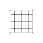 Grow Tent Trellis Netting, Flexible Elastic Cords, 3x3 Feet - Quick Bloom Lights