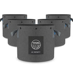 Heavy Duty Fabric Pots, 10 Gallon pots in a 5 pack by AC Infinity - Quick Bloom Lights