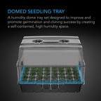 Humidity Dome, Propagation Kit with Height extension incl, 5x8 Cell Tray - Quick Bloom Lights